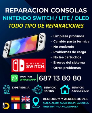 REPARACIÓN NINTENDO SWITCH / Lite / OLED