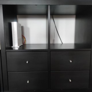 Estantería Kallax Ikea Negra