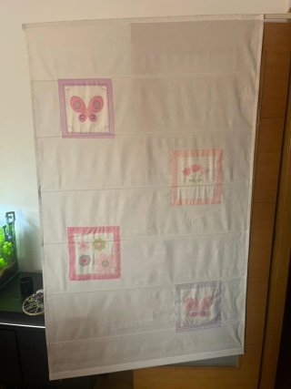 Estor beige con estampado infantil