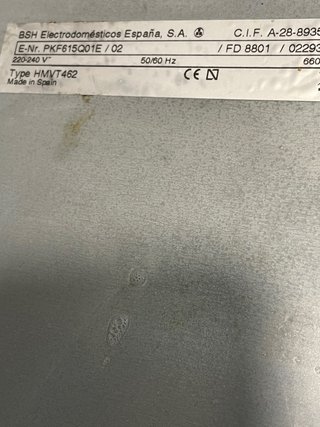 Vitrocerámica Bosch 4 fuegos