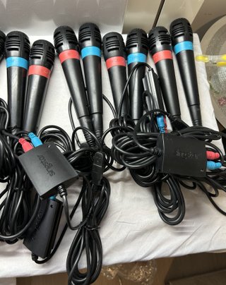 Lotto 9x Microfoni SingStar PS2 PS3 USB Sony