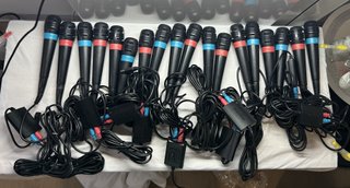Lotto 9x Microfoni SingStar PS2 PS3 USB Sony