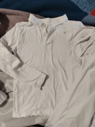 Lote de 4 Camisas blancas uniforme escolar