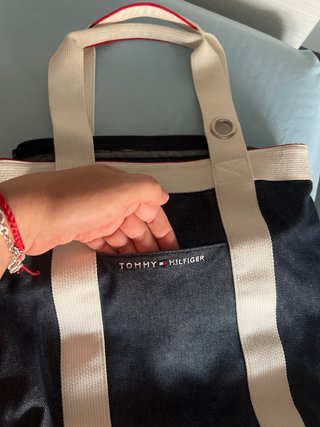 Bolso Tommy Hilfiger Denim Azul y Blanco