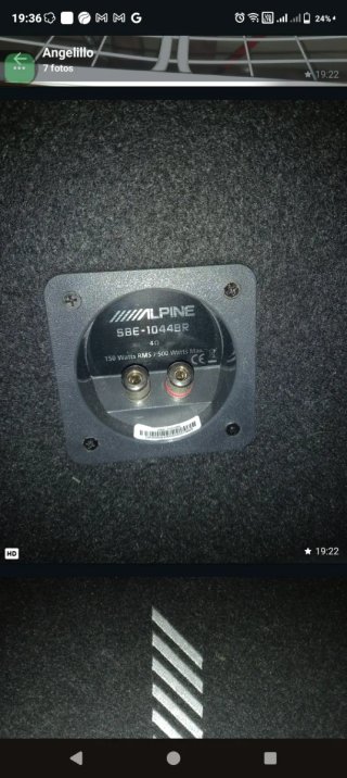 Subwoofer Alpine Negro