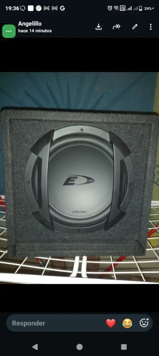 Subwoofer Alpine Negro