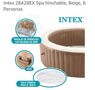 Spa Hinchable Intex 6 Personas Beige