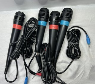 Lotto 4 Microfoni SingStar PS2 + Cavi