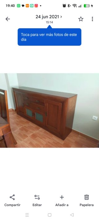 Mueble comedor de madera