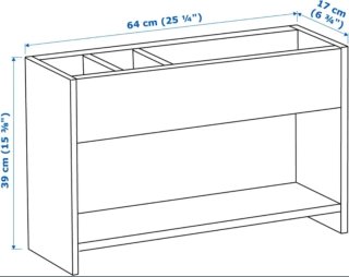 Estantería escritorio Ikea PÅHL blanca