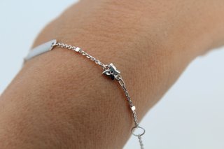 Pulsera Esclava Bebé Oro Blan 18k.Ref:043-05-00260