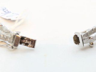 Pulsera Oro Blanco 18k con Rubíes