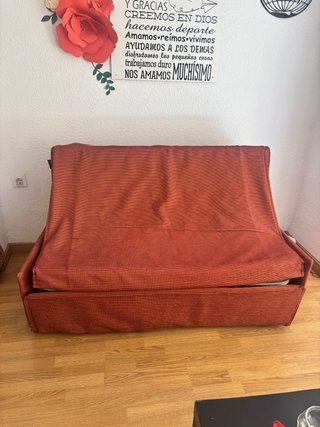 Sofá Cama Naranja/Rojo