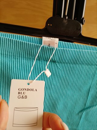 Top a Fascia Gondola Blu Taglia Unica