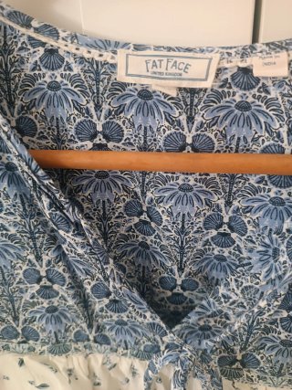 Fatface Top Talla L/40 Viscosa Estampado Floral