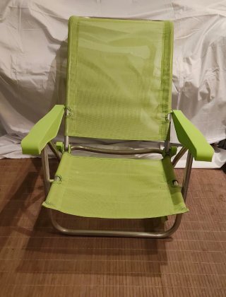 2 Sillas de Playa Plegables graduables  Verdes