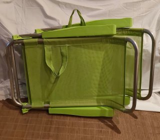 2 Sillas de Playa Plegables graduables  Verdes