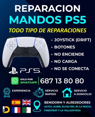 REPARACIÓN MANDOS PS5 DUALSENSE