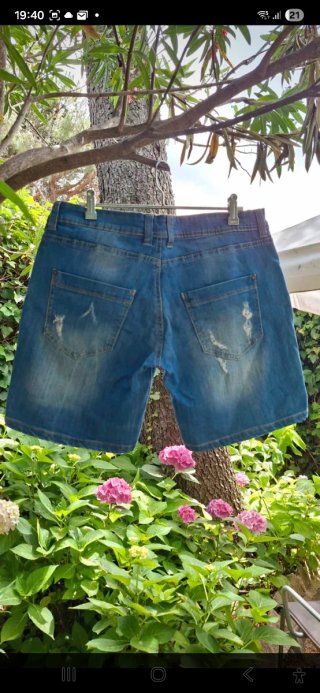Bershka Shorts/ mini bermudas Vaqueros Destroys