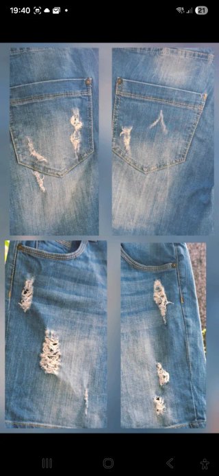 Bershka Shorts/ mini bermudas Vaqueros Destroys