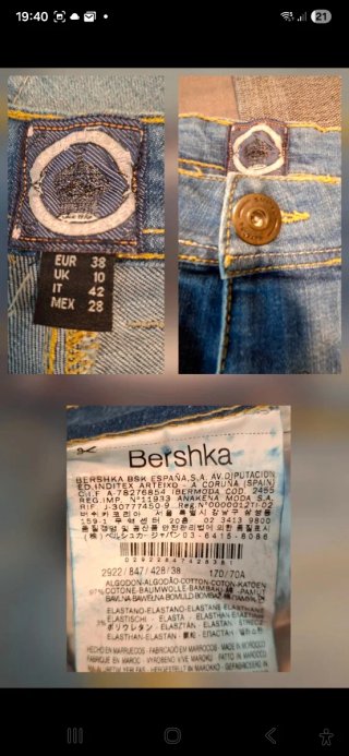 Bershka Shorts/ mini bermudas Vaqueros Destroys