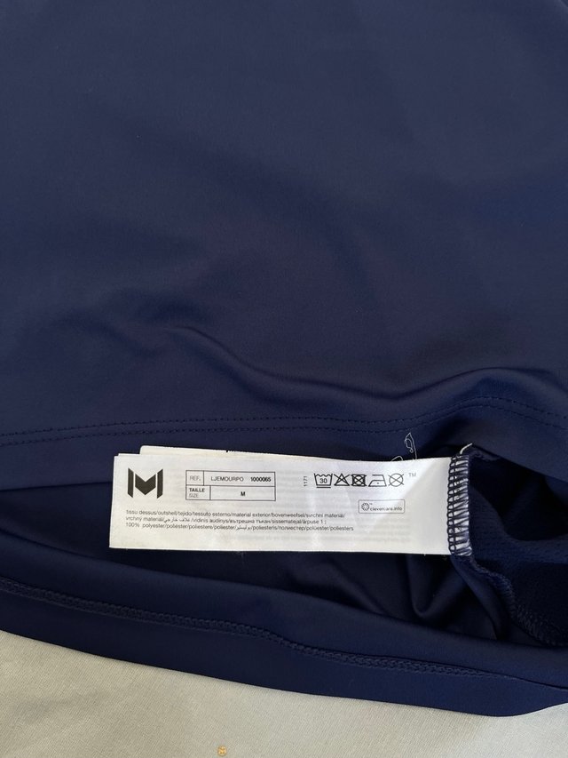 Mouratoglou Navy Technical Polo Shirt M Half Zip T