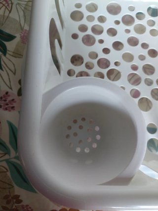 Escurridor platos Ikea transparente/blanco