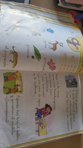 Aprendo a leer.