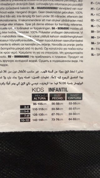 Disfraz Fugsley Addams Talla 10-12 años