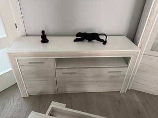 Mueble modular salón con vitrina