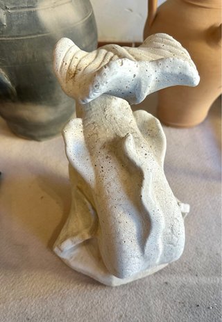 Figura decorativa carpa piedra - pareja