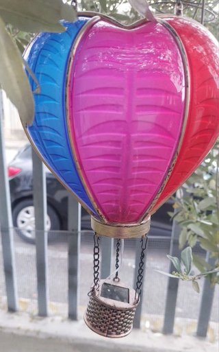 Mongolfiera solare decorativa