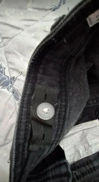 Pantalon vaquero de niña,pata ancha,negro, talla 7
