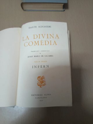 La Divina Comedia en 3 Volúmenes en Catalán