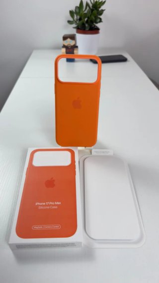 Funda Silicona iPhone 17 Pro/Pro Max Naranja
