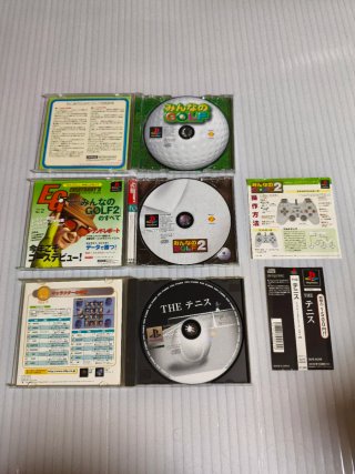 Lote 10 Juegos PS1 Japón - Deportes, Lucha y Golf