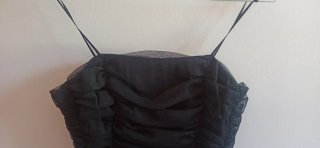 Vestido fiesta negro lunares