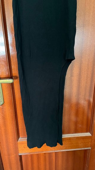 Vestido largo Bershka negro