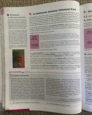 Historia de la filosofía, 2 Bachillerato