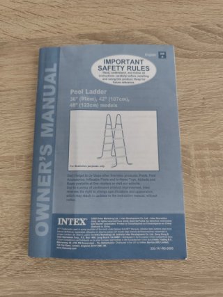 Escalera Intex Piscina Metal/Plástico