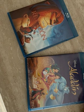 Pack 2 Blu-ray Disney: Rey León y Aladdín