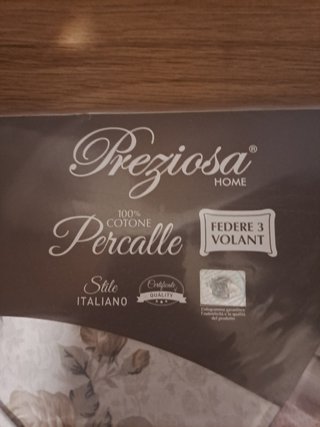 Completo letto matrimoniale Preziosa 100% cotone