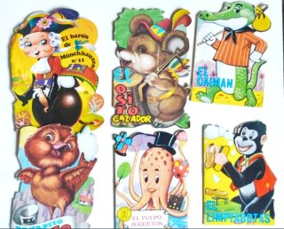 Lote de Antiguos cuentos troquelados Años 70
