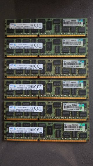 6x 8GB Samsung DDR3 1333MHz ECC RAM