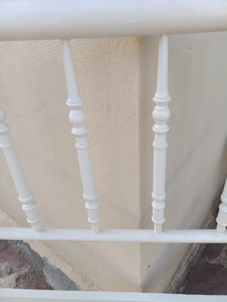 Cabecero de madera blanco 105cm