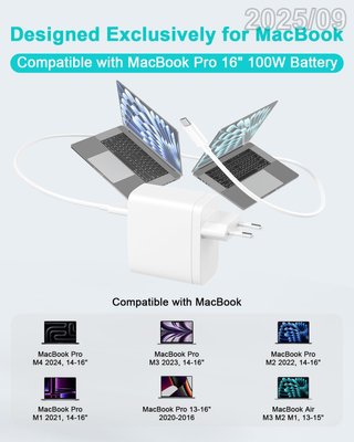 SATURNDOCK Cargador USB-C 100W Compatible MacBook