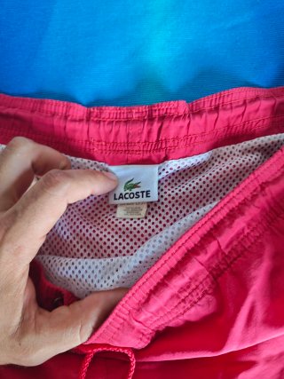 Bañador Lacoste Talla L Rojo