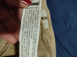Falda Stradivarius Talla 40 Beige