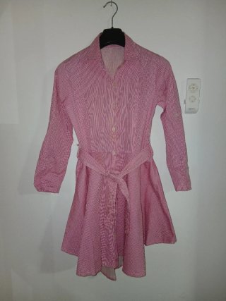 Vestido de algodón a rayas para mujer