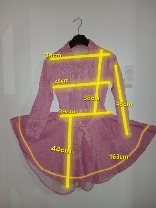 Vestido de algodón a rayas para mujer